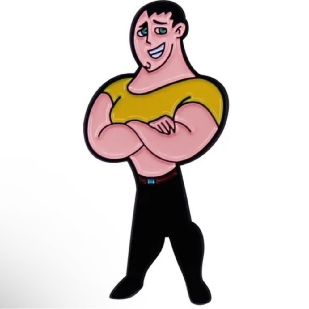 Señor Senior Jr. Enamel Pin, Kim Possible 2002 Action Cartoon Enamel Metal Pin